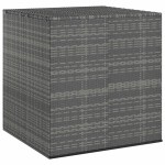 vidaXL Ladă grădină pentru perne, gri, 100x97,5x104 cm, ratan PE vidaXL Ladă grădină pentru perne, gri, 100x97,5x104 cm, ratan PE