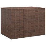 vidaXL Ladă grădină pentru perne, maro, 145x100x103 cm, ratan PE vidaXL Ladă grădină pentru perne, maro, 145x100x103 cm, ratan PE