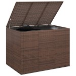 vidaXL Ladă grădină pentru perne, maro, 145x100x103 cm, ratan PE vidaXL Ladă grădină pentru perne, maro, 145x100x103 cm, ratan PE