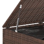 vidaXL Ladă grădină pentru perne, maro, 145x100x103 cm, ratan PE vidaXL Ladă grădină pentru perne, maro, 145x100x103 cm, ratan PE