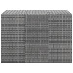 vidaXL Ladă grădină pentru perne, gri, 145x100x103 cm, ratan PE vidaXL Ladă grădină pentru perne, gri, 145x100x103 cm, ratan PE