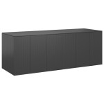 vidaXL Ladă grădină pentru perne, negru, 291x100,5x104 cm, ratan PE vidaXL Ladă grădină pentru perne, negru, 291x100,5x104 cm, ratan PE