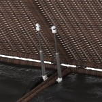vidaXL Ladă de grădină pentru perne, maro, 291x100,5x104 cm, ratan PE vidaXL Ladă de grădină pentru perne, maro, 291x100,5x104 cm, ratan PE