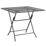 vidaXL Masă de grădină antracit 80x80x72 cm plasă metalică expandată vidaXL Masă de grădină antracit 80x80x72 cm plasă metalică expandată