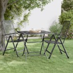 vidaXL Masă de grădină antracit 80x80x72 cm plasă metalică expandată vidaXL Masă de grădină antracit 80x80x72 cm plasă metalică expandată