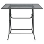 vidaXL Masă de grădină antracit 80x80x72 cm plasă metalică expandată vidaXL Masă de grădină antracit 80x80x72 cm plasă metalică expandată