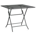 vidaXL Masă de grădină antracit 80x80x72 cm plasă metalică expandată vidaXL Masă de grădină antracit 80x80x72 cm plasă metalică expandată