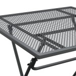 vidaXL Masă de grădină antracit 80x80x72 cm plasă metalică expandată vidaXL Masă de grădină antracit 80x80x72 cm plasă metalică expandată