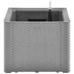 vidaXL Strat înălțat grădină sistem automat udare gri 100x43x33 cm