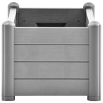 vidaXL Strat înălțat de grădină, gri piatră, 100x43x35 cm, PP vidaXL Strat înălțat de grădină, gri piatră, 100x43x35 cm, PP