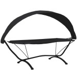 vidaXL Pat de exterior cu baldachin negru oțel & țesătură oxford vidaXL Pat de exterior cu baldachin negru oțel & țesătură oxford