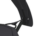 vidaXL Pat de exterior cu baldachin negru oțel & țesătură oxford vidaXL Pat de exterior cu baldachin negru oțel & țesătură oxford