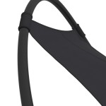 vidaXL Șezlong balansoar cu roți din oțel și material textil, negru vidaXL Șezlong balansoar cu roți din oțel și material textil, negru