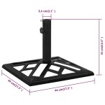 vidaXL Bază de umbrelă, negru, 44x44x31, fontă vidaXL Bază de umbrelă, negru, 44x44x31, fontă
