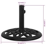 vidaXL Bază de umbrelă, negru, 44x44x32, fontă vidaXL Bază de umbrelă, negru, 44x44x32, fontă