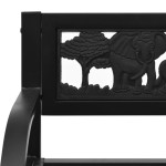 vidaXL Bancă de grădină pentru copii, 86 cm, oţel