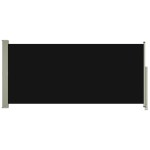 vidaXL Copertină laterală retractabilă de terasă, negru, 140x300 cm