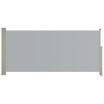 vidaXL Copertină laterală retractabilă de terasă, gri, 140x300 cm vidaXL Copertină laterală retractabilă de terasă, gri, 140x300 cm