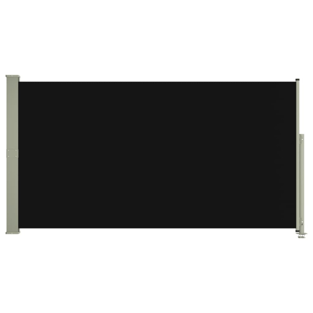 vidaXL Copertină laterală retractabilă de terasă, negru, 160x300 cm