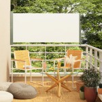 vidaXL Copertină laterală retractabilă de terasă, crem, 160x300 cm vidaXL Copertină laterală retractabilă de terasă, crem, 160x300 cm