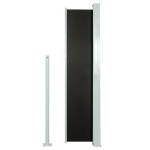 vidaXL Copertină laterală retractabilă de terasă, negru, 140x300 cm vidaXL Copertină laterală retractabilă de terasă, negru, 140x300 cm