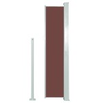 vidaXL Copertină laterală retractabilă de terasă, maro, 140x300 cm