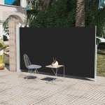 vidaXL Copertină laterală retractabilă de terasă, negru, 160x300 cm