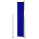 vidaXL Copertină laterală retractabilă de terasă, albastru, 160x300 cm vidaXL Copertină laterală retractabilă de terasă, albastru, 160x300 cm