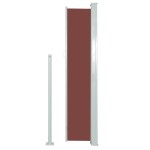 vidaXL Copertină laterală retractabilă de terasă, maro, 160x300 cm