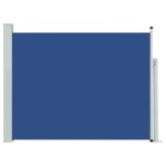vidaXL Copertină laterală retractabilă terasă, albastru, 140x500 cm vidaXL Copertină laterală retractabilă terasă, albastru, 140x500 cm