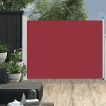 vidaXL Copertină laterală retractabilă de terasă, roșu, 140x500 cm vidaXL Copertină laterală retractabilă de terasă, roșu, 140x500 cm
