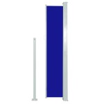 vidaXL Copertină laterală retractabilă de terasă, albastru, 160x500 cm vidaXL Copertină laterală retractabilă de terasă, albastru, 160x500 cm