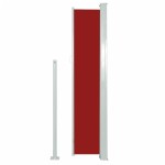 vidaXL Copertină laterală retractabilă de terasă, roșu, 160x500 cm vidaXL Copertină laterală retractabilă de terasă, roșu, 160x500 cm