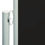 vidaXL Copertină laterală retractabilă de terasă, negru, 117x600 cm vidaXL Copertină laterală retractabilă de terasă, negru, 117x600 cm