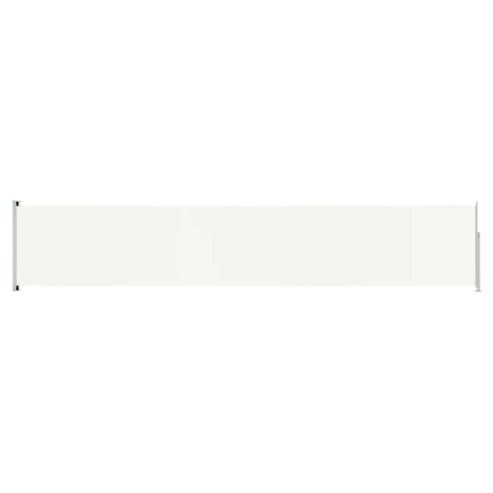 vidaXL Copertină laterală retractabilă de terasă, crem, 117x600 cm