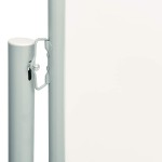 vidaXL Copertină laterală retractabilă de terasă, crem, 117x600 cm vidaXL Copertină laterală retractabilă de terasă, crem, 117x600 cm