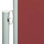 vidaXL Copertină laterală retractabilă de terasă, roșu, 117x600 cm vidaXL Copertină laterală retractabilă de terasă, roșu, 117x600 cm