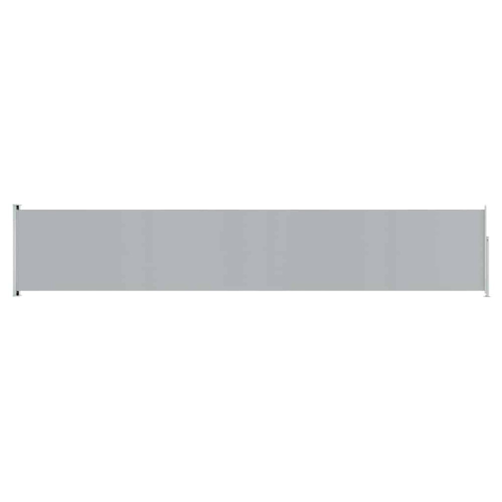 vidaXL Copertină laterală retractabilă de terasă, gri, 117x600 cm