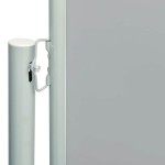 vidaXL Copertină laterală retractabilă de terasă, gri, 117x600 cm vidaXL Copertină laterală retractabilă de terasă, gri, 117x600 cm