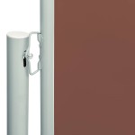 vidaXL Copertină laterală retractabilă de terasă, maro, 117x600 cm vidaXL Copertină laterală retractabilă de terasă, maro, 117x600 cm