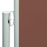 vidaXL Copertină laterală retractabilă de terasă, maro, 140x600 cm vidaXL Copertină laterală retractabilă de terasă, maro, 140x600 cm