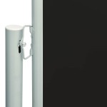 vidaXL Copertină laterală retractabilă de terasă, negru, 180x600 cm vidaXL Copertină laterală retractabilă de terasă, negru, 180x600 cm
