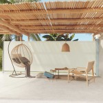 vidaXL Copertină laterală retractabilă de terasă, crem, 180x600 cm vidaXL Copertină laterală retractabilă de terasă, crem, 180x600 cm