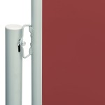 vidaXL Copertină laterală retractabilă de terasă, roșu, 180x600 cm vidaXL Copertină laterală retractabilă de terasă, roșu, 180x600 cm