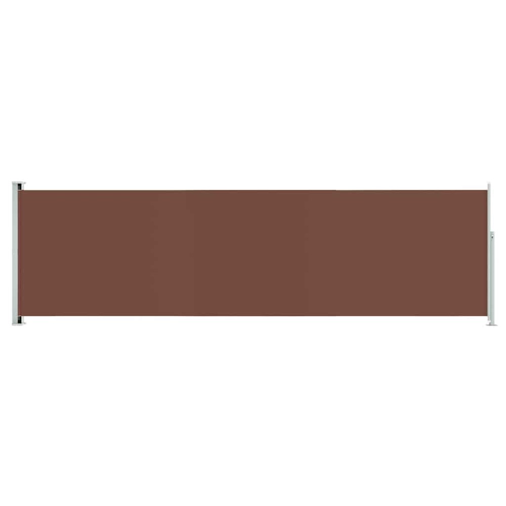 vidaXL Copertină laterală retractabilă de terasă, maro, 180x600 cm