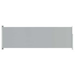 vidaXL Copertină laterală retractabilă de terasă, gri, 200x600 cm vidaXL Copertină laterală retractabilă de terasă, gri, 200x600 cm