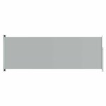 vidaXL Copertină laterală retractabilă de terasă, gri, 220x600 cm vidaXL Copertină laterală retractabilă de terasă, gri, 220x600 cm