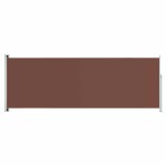 vidaXL Copertină laterală retractabilă de terasă, maro, 220x600 cm vidaXL Copertină laterală retractabilă de terasă, maro, 220x600 cm