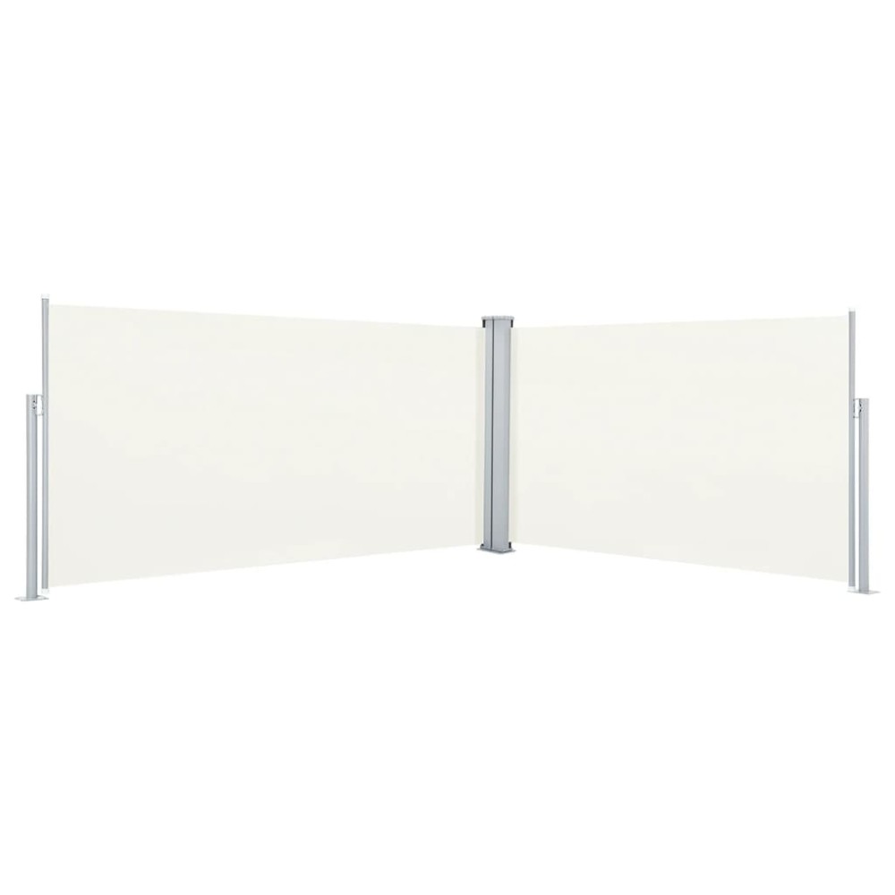 vidaXL Copertină laterală retractabilă, crem, 160x600 cm