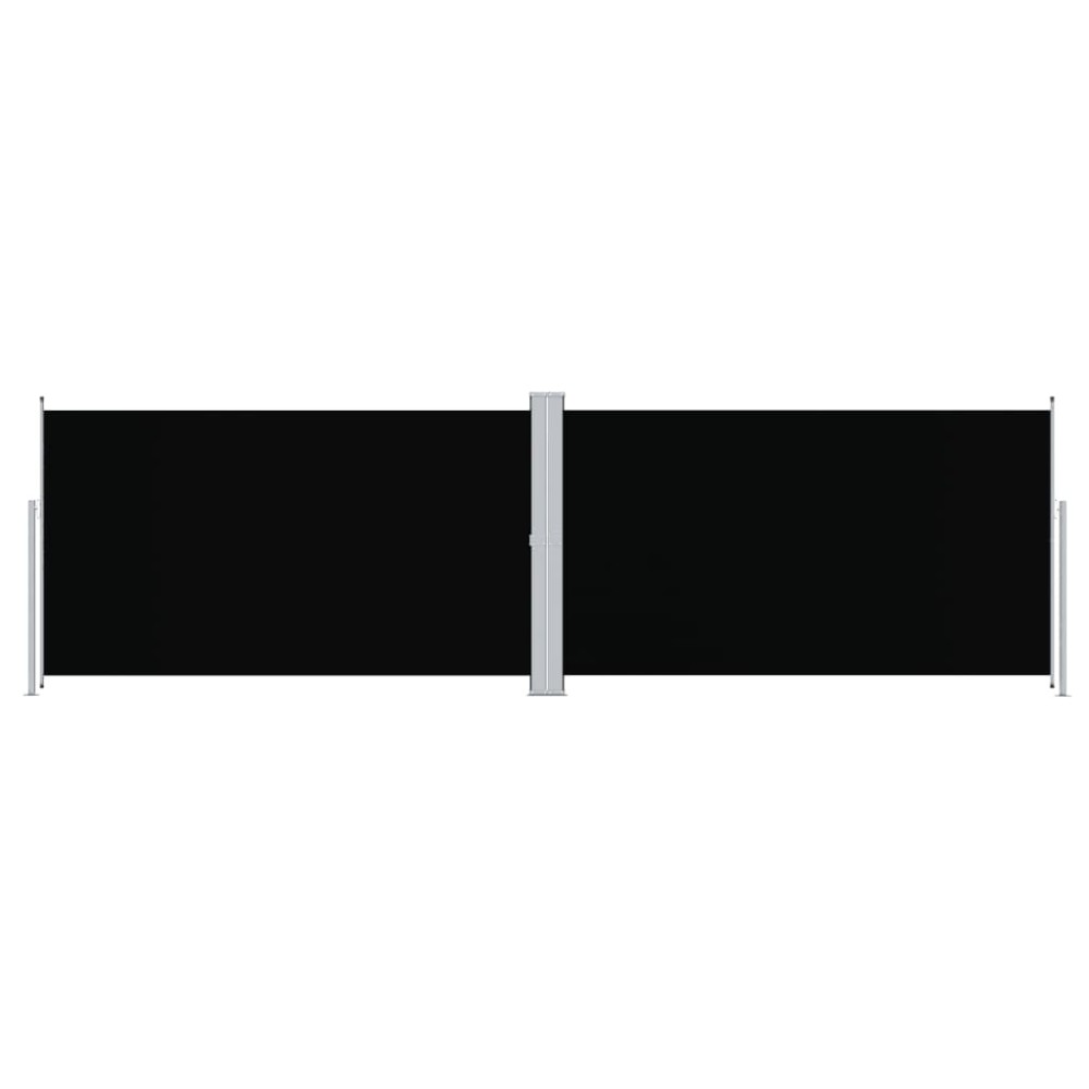 vidaXL Copertină laterală retractabilă, negru, 180x600 cm
